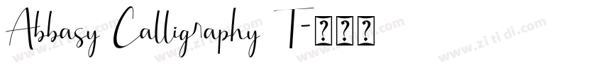 Abbasy Calligraphy T字体转换 Abbasy Calligraphy T字体转换